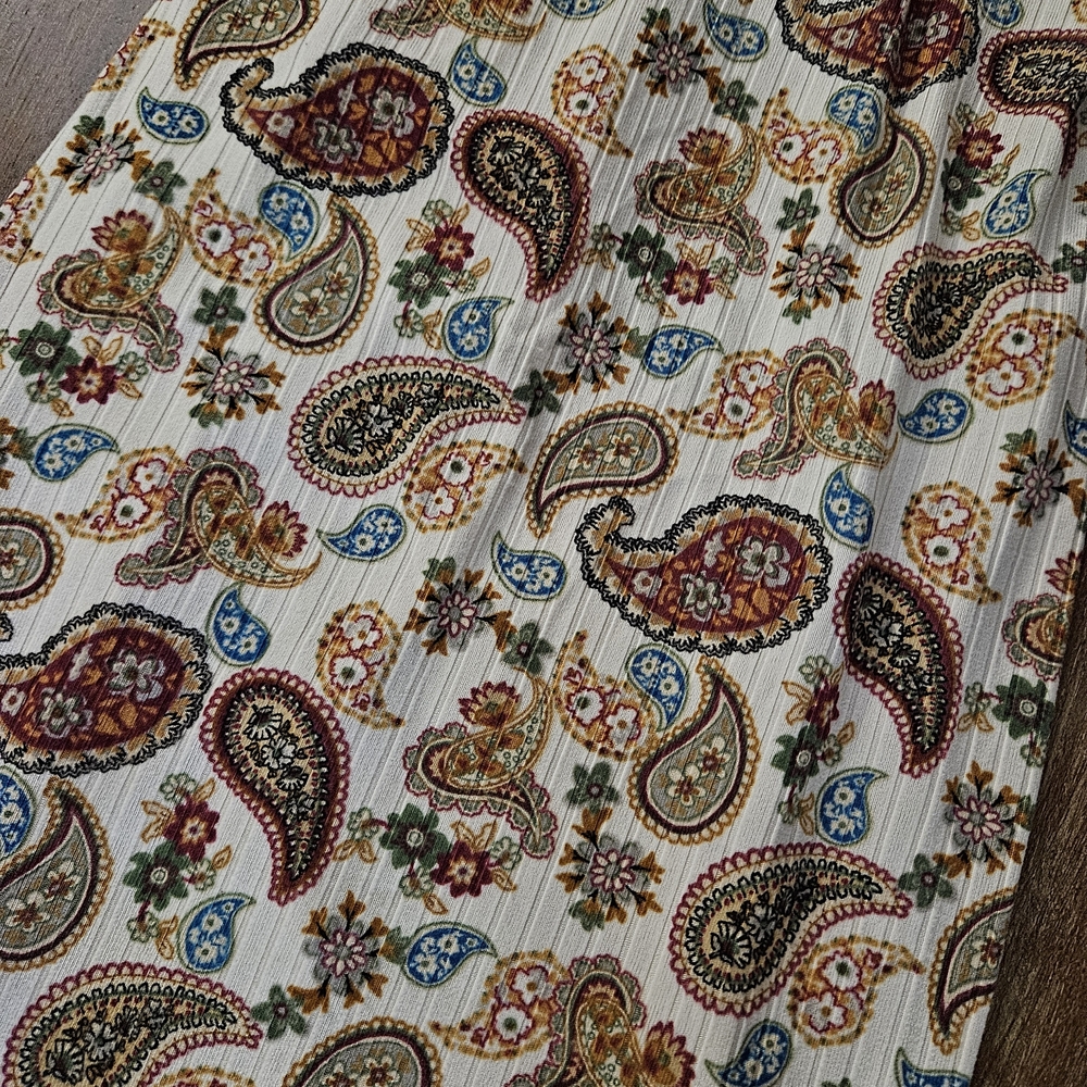 Papermoon Multicolor Paisley Maxi Dress For Women 90s Style Paisley Dress Medium - Picture 2 of 8